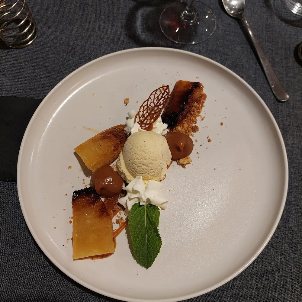 Ananas Roti Et Glace Caramel Beurre Salé
